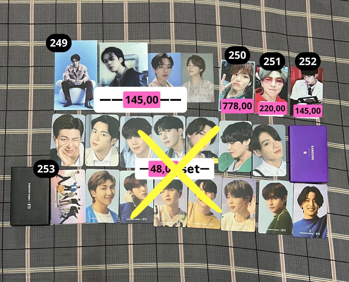 efcegs's tweet image. VENDA/VENDO BTS ✨ 

SET 2 - CAIXA 4 JP

- valores nas imagens + fretes
- pagamento até 15/08‼️
- pix ou parcelamento no cartão 
- feedbacks no fixado