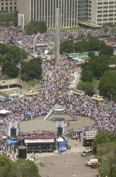 PRETTY COOL!  Detroit Lions fans have taken to the streets of Detroit, for a Parade over their historic victory in Joint Practice #1 on August 13th.  A truly historic day.