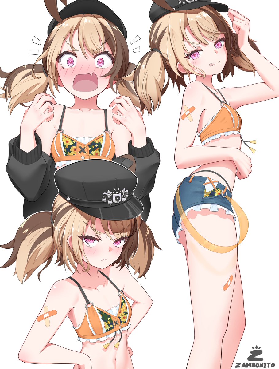 Thanks everyone for waiting! I was busy the past few weeks. Here's Gigi Hololive in the summer outfit. 🧡🧡🧡
