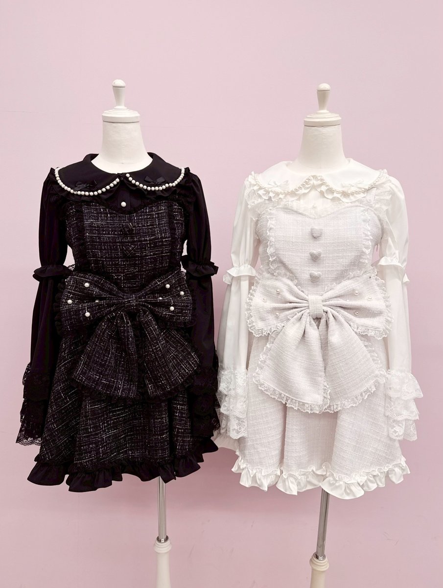 🎀 New arrival 🎀 】 ⁡ ♡ キラキラツイードお姫様ワンピース color