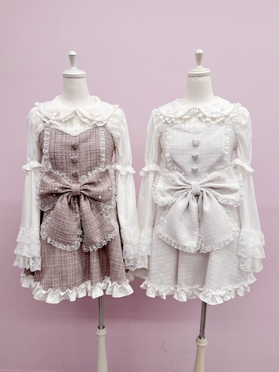 🎀 New arrival 🎀 】 ⁡ ♡ キラキラツイードお姫様ワンピース color