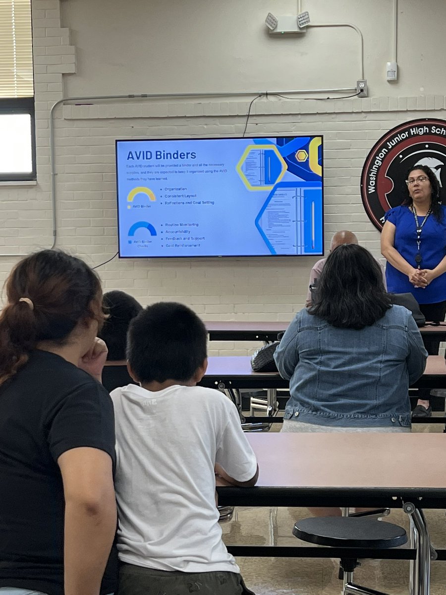 Thank you to all the families who came out for the first <a href="/AVID4College/">AVID</a> Family Night at <a href="/WashingtonD86/">Washington Jr. High</a> We can’t wait to see you back for Open House