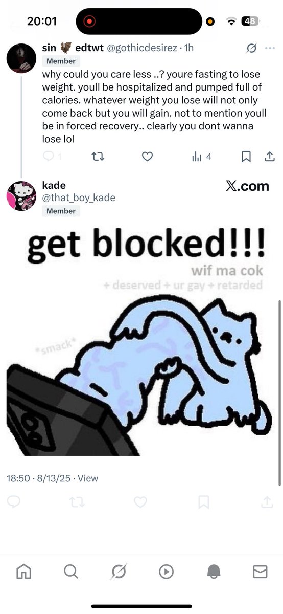 gothicdesirez's tweet photo. acting like i gaf. sorry ur stupid?? https://t.co/IVuZUMTLHD