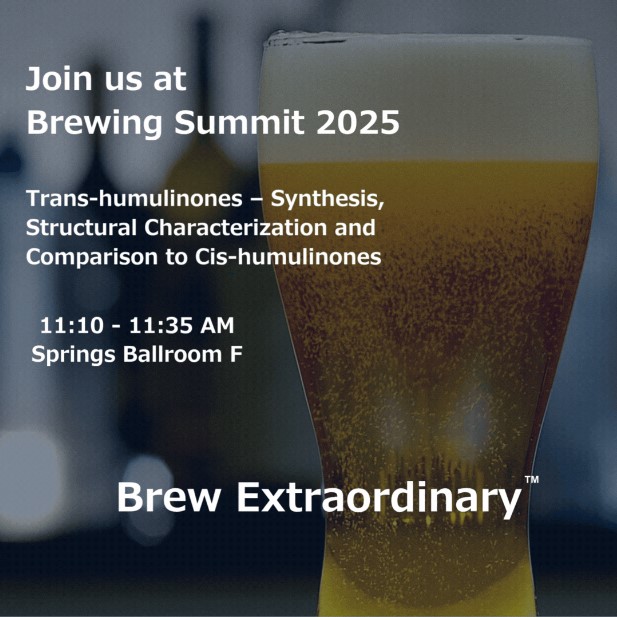 Join us at #BrewingSummit2025 for a deep dive into trans-Humulinones 🍺
From synthesis &amp; structure to their role in dry-hop bitterness—discover what it means for brewing.
📅 Aug 14 • 11:10 AM
📍 Brewing Summit 2025
🔗brewingsummit2025.eventscribe.net/agenda.asp
