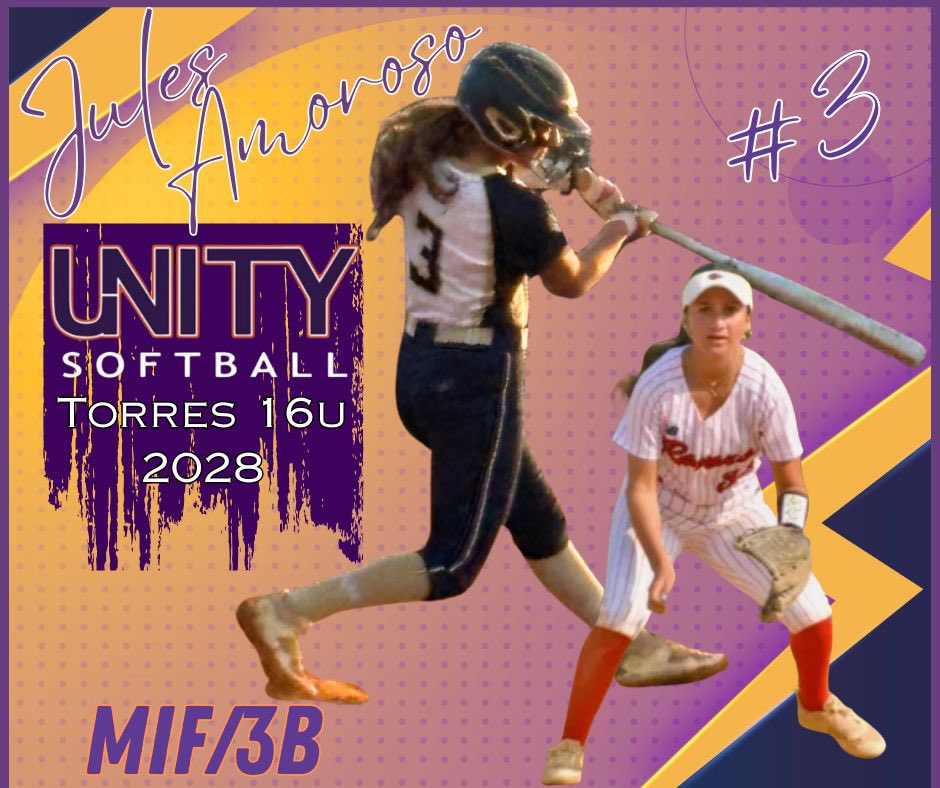 NJ Unity 14U Torres/D’Amico (@unity14utorres) on Twitter photo Oh yea!!!! Excited to have <a href="/JulesAmoroso/">JulesAmoroso2028</a> and her family be a part of our family. Jules is a big time player and we can’t wait to get to work with her. <a href="/UnityNewJersey/">New Jersey Unity</a> <a href="/UnityCoachJosh/">Josh Johnson</a> <a href="/LineDsoftball/">Line Drive Media</a> <a href="/ExtraInningSB/">EXTRA INNING SOFTBALL</a> <a href="/thealliancefp/">The Alliance Fastpitch</a> <a href="/NEFLfastpitch/">Northeast Fastpitch League | NEFL</a> Oh yea!!!! Excited to have <a href="/JulesAmoroso/">JulesAmoroso2028</a> and her family be a part of our family. Jules is a big time player and we can’t wait to get to work with her. <a href="/UnityNewJersey/">New Jersey Unity</a> <a href="/UnityCoachJosh/">Josh Johnson</a> <a href="/LineDsoftball/">Line Drive Media</a> <a href="/ExtraInningSB/">EXTRA INNING SOFTBALL</a> <a href="/thealliancefp/">The Alliance Fastpitch</a> <a href="/NEFLfastpitch/">Northeast Fastpitch League | NEFL</a>