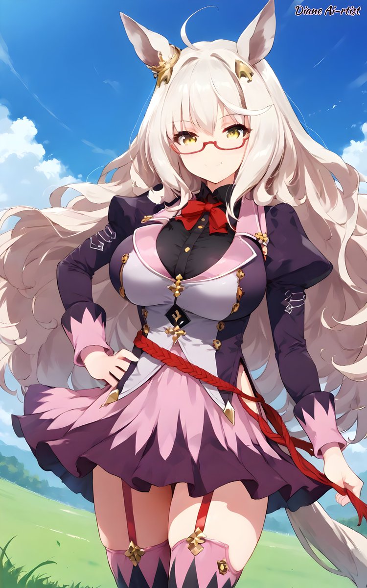 Pinkame56272174's tweet photo. Biwa Hayahide 
By Diane Ai-rtist

#BiwaHayahide #BiwaHayahideUmaMusume #UmaMusumePrettyDerby #AnimeSports #Anime #AiArt #AiAnime https://t.co/r79vW53Jpr