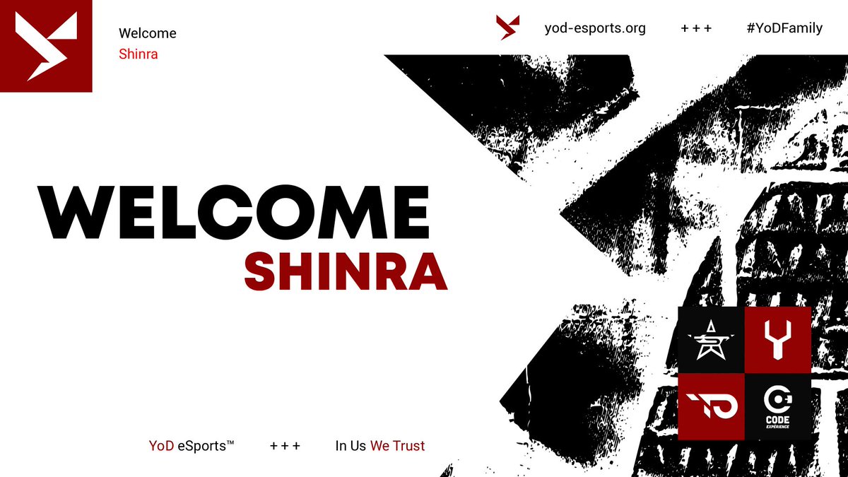 YoD eSports™ #InUsWeTrust (@yodesports) on Twitter photo Nous avons le plaisir d'accueillir un nouveau joueur compétitif Valorant : <a href="/ShinraValo/">YoD Shinra</a> ! 🔥
#YoDFamily ⚡ Nous avons le plaisir d'accueillir un nouveau joueur compétitif Valorant : <a href="/ShinraValo/">YoD Shinra</a> ! 🔥
#YoDFamily ⚡