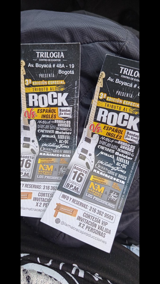 Tengo boletas para regalar , quién quiere ir?