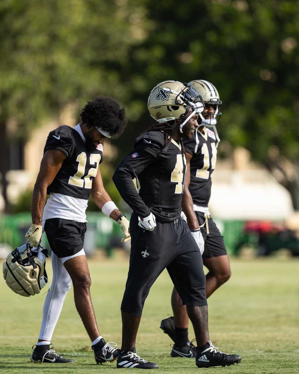 Saints's tweet photo. Wednesday's on the practice field 😁 https://t.co/vjWa1GvkFP