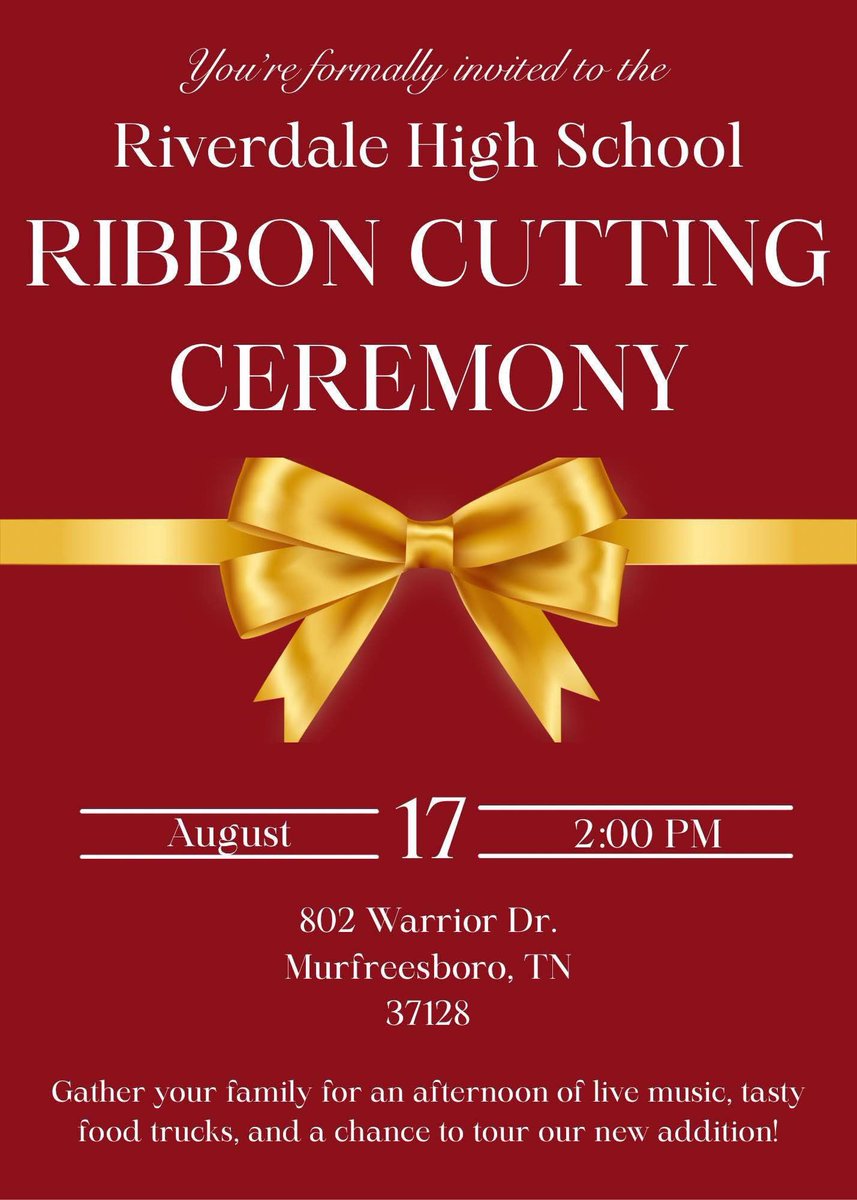 Come. Be. Amazed. 
The students, faculty , and administration of <a href="/RiverdaleHighTN/">Riverdale HS</a> have so much to be grateful for, proud of, and are willing to show it off.