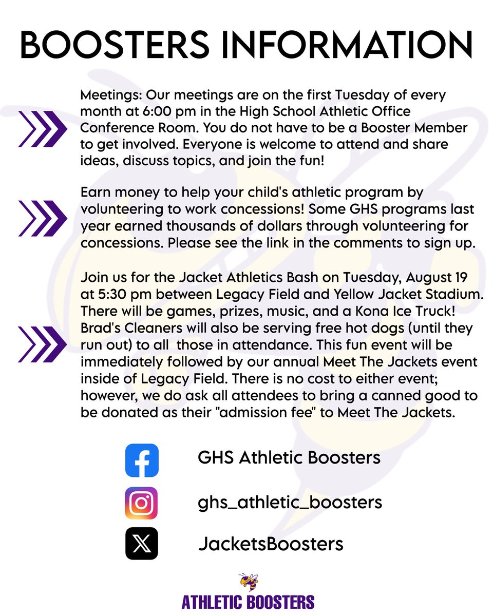 GHS Athletic Boosters tweet media