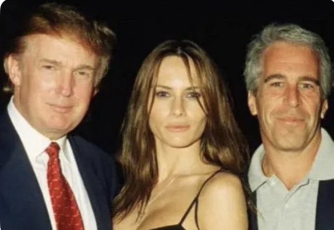 It’s biographer Michael Wolff who first reported that there are photos of Donald Trump with topless girls sitting on his lap and they’re giggling about the stain on his pants. 

It’s also Michael Wolff who claims Melania belonged to Jeffrey Epstein before Trump.   

Gee I wonder