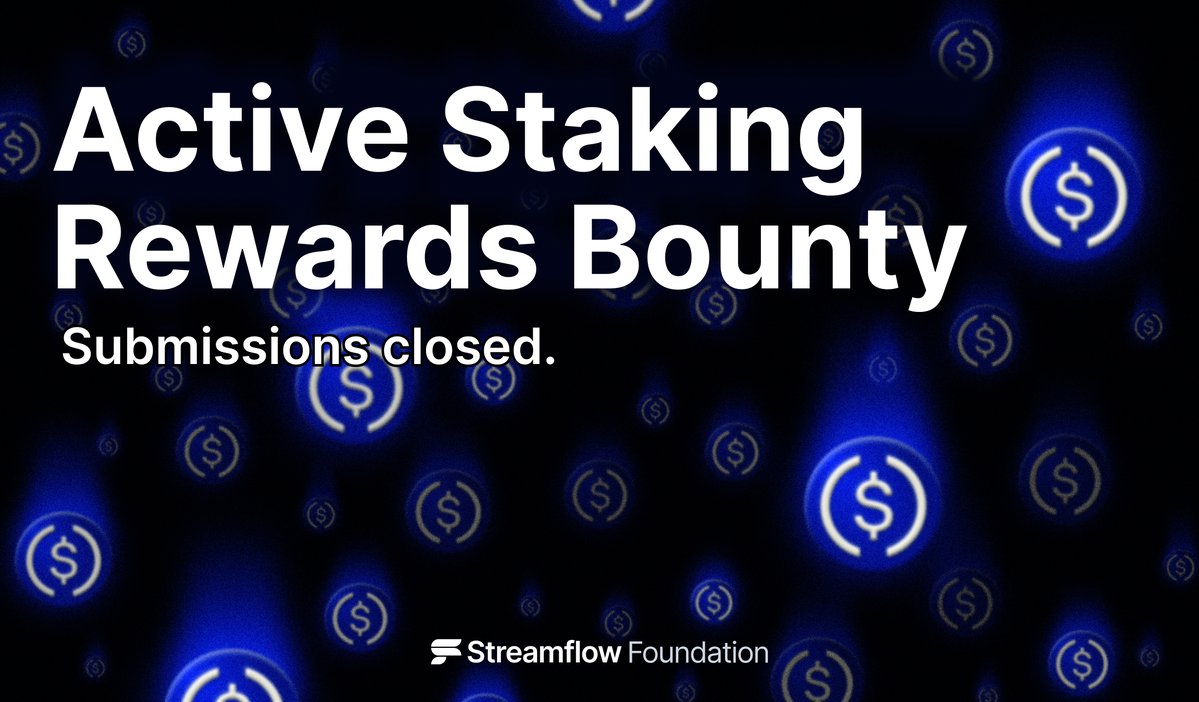 Streamflow Foundation (@streamflowfdn) on Twitter photo Submissions for the <a href="/SuperteamEarn/">Superteam Earn</a> ASR bounty are now closed.
We received 129 entries, and 5 winners will each receive an equal share of 1,000 $USDC.
Winners will be announced in the coming days, stay tuned for the official update. Submissions for the <a href="/SuperteamEarn/">Superteam Earn</a> ASR bounty are now closed.
We received 129 entries, and 5 winners will each receive an equal share of 1,000 $USDC.
Winners will be announced in the coming days, stay tuned for the official update.