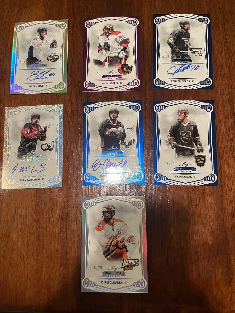 First round of <a href="/NLL/">NLL</a> <a href="/Leaf_Cards/">Leaf Trading Cards</a> was good to me. More on the way, stay tuned.