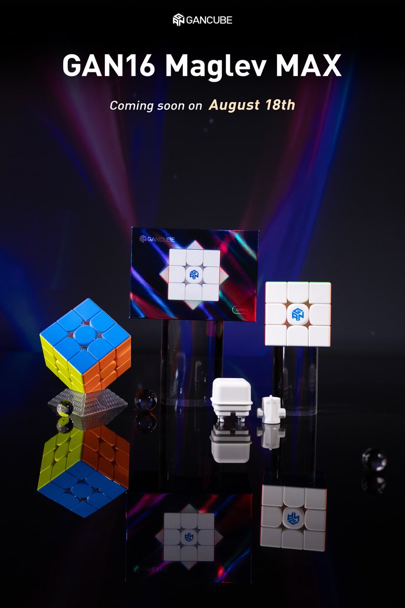 gancube's tweet photo. Who is looking forward to the release of GAN16 Maglev MAX? π Only four days, are you ready?
#GANCUBE #GANSpeedCube #GAN16Maglev #speedcube #newrelease #newarrival #photodump https://t.co/zgLznJMULj