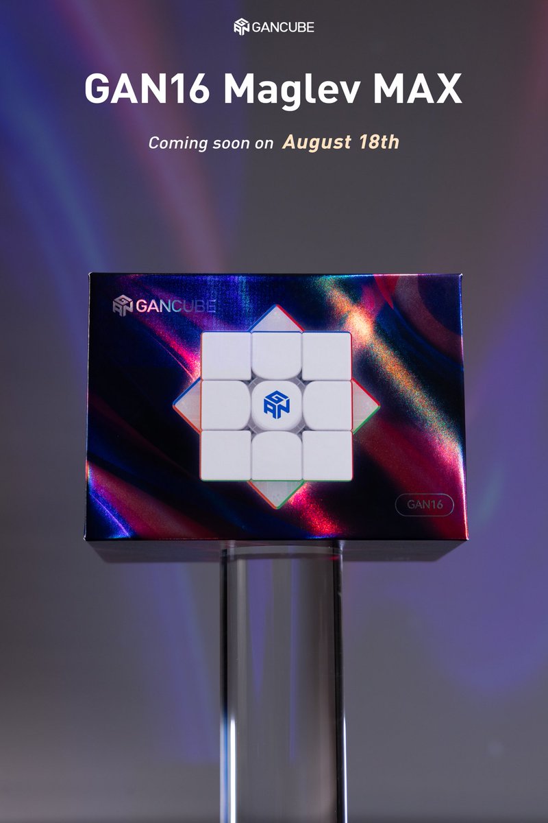 gancube's tweet photo. Who is looking forward to the release of GAN16 Maglev MAX? π Only four days, are you ready?
#GANCUBE #GANSpeedCube #GAN16Maglev #speedcube #newrelease #newarrival #photodump https://t.co/zgLznJMULj