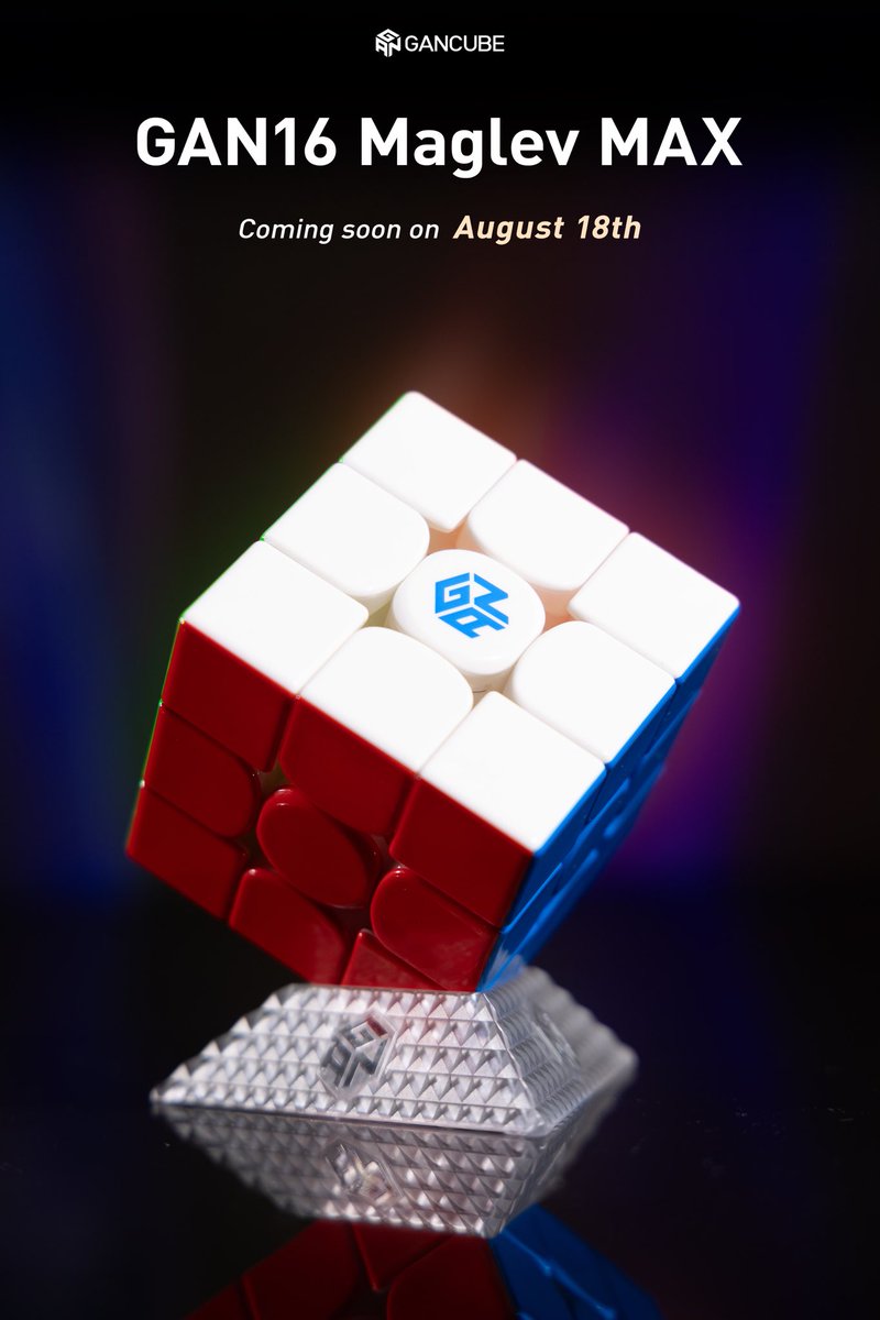 gancube's tweet photo. Who is looking forward to the release of GAN16 Maglev MAX? π Only four days, are you ready?
#GANCUBE #GANSpeedCube #GAN16Maglev #speedcube #newrelease #newarrival #photodump https://t.co/zgLznJMULj
