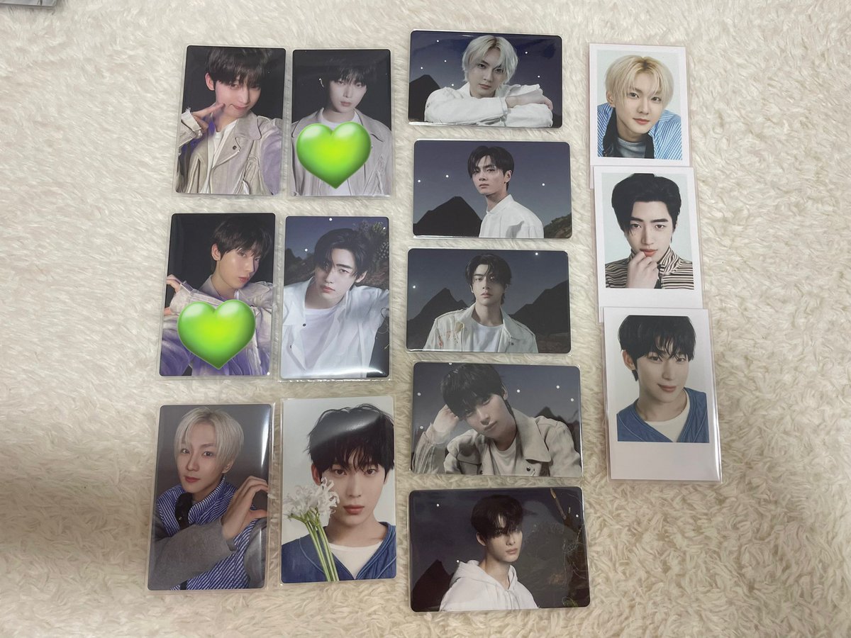 encha36294's tweet photo. @leehszl0 リプありがとうございます😊
初回Bのトレカ所持済みの為、💚2:2の交換は可能でしょうか？
ご検討よろしくお願い致します🙇 https://t.co/sA9tefZlEQ
