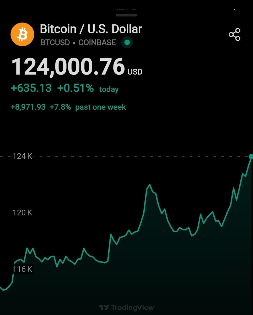 🚨 #BITCOIN 124,000 USD 🚨