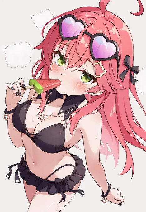 あぢぃ～～ #miko_Art