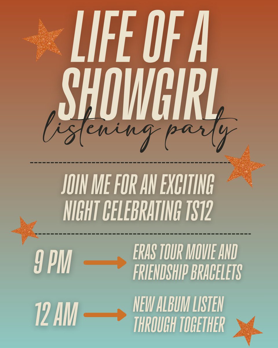_readtheriot's tweet photo. Join me for a listening party!! I'll be hosting a cute a little event in the server to celebrate Life of a Showgirl! Everyone is welcome. I can't wait to celebrate with y'all!! 

RSVP and start clowning here → https://t.co/nL6UbTRzli https://t.co/eBg0xRBP4U