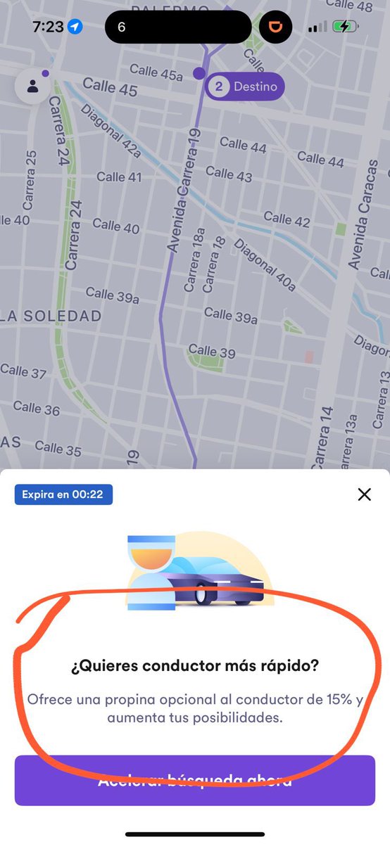 SepulvedaManuel's tweet photo. Ummm así funcionan los bonos de descuento de @cabify_colombia @cabify hahahahaha lo que te descuenta te lo solicita para confirmarte el vehículo https://t.co/sHEjouHhCx