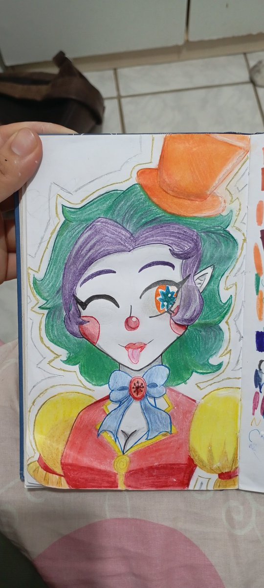 DingusDK's tweet photo. Twist the Clown #clowngirlbirthdaybash #Clown #Chuckles #Clowgirl #traditionalartist https://t.co/oQj6iynK7P