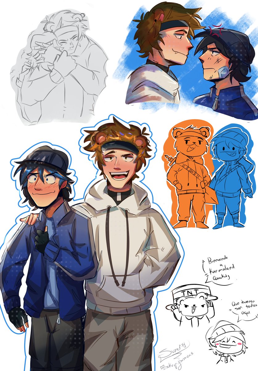 Un oso y un pato🐻🦆✨️
 #rubckity