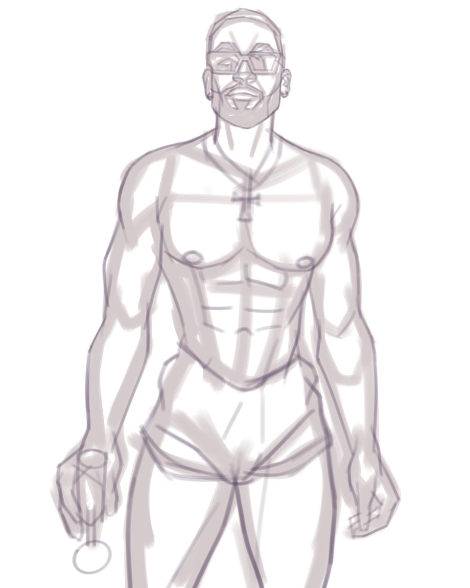 Mid-week Flex 💪🏽💪🏽💪🏽 beach vibes with a side of muscle ☀️🏖️☀️ Final artwork painted in Procreate on the iPad Air…..

Reference - <a href="/KellonDeryck/">Kellon Deryck</a> 

#maleart #blackmen #handsome 
#muscular #modeling #menslifestyle #photoshoot #tallguys #gymmotivation #musclebuilding #musclebody