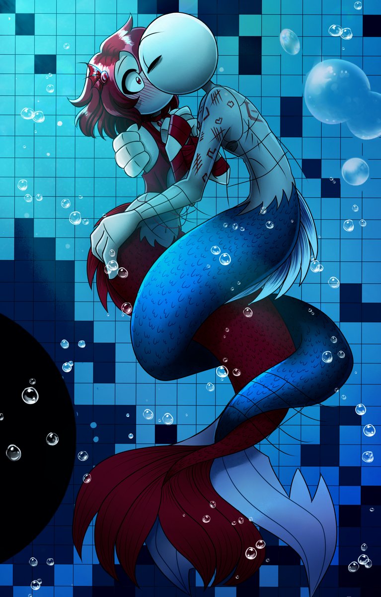 JusJusIne1's tweet photo. An Art Trade with my sweetie friend @ZikkaFriday 🩷❤️💙We went for our AU of Mermaids in Poolrooms and... I had clear I will do this for her! Hope you'll like it!
#YourBoyfriendGame #YourBoyfriendPeter #YB #YBYN #Mermaid #Poolrooms #PeterDunbar #PeterxYN https://t.co/8l2VnoYtjR