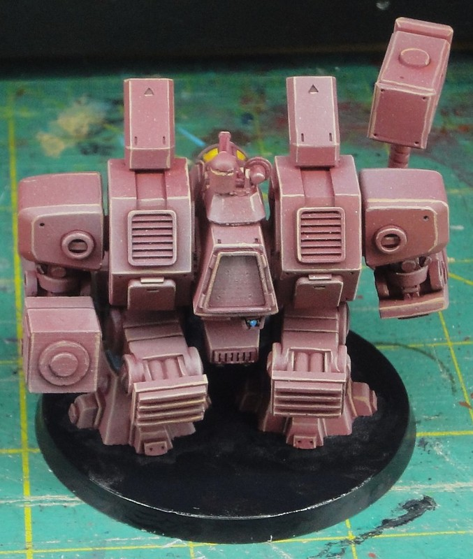 A bit rough on the edge highlights, but I really like how the canopy came out. Command Mammoth is a go. #heavygear