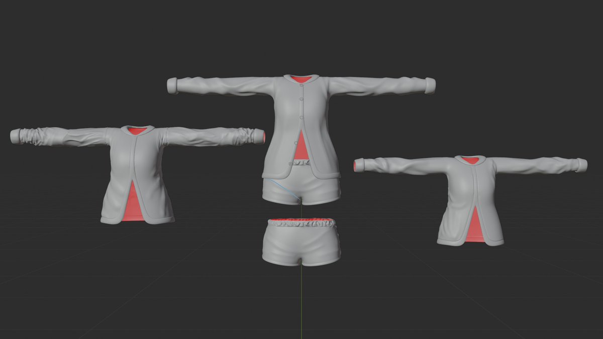 ChocoHuYu01's tweet photo. I’ve recently been studying high-poly baking techniques for creating clothing in 3D, Vrchat. https://t.co/98jvJa4mYP