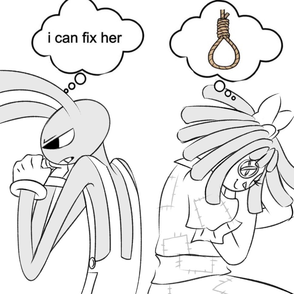 Yk after the trailer for ep6 this kind of Jax/Ragatha dynamic is irrelevant now but ill still post it idgaf 🗣️
#tadc #TheAmazingDigitalCircus #bunnydoll