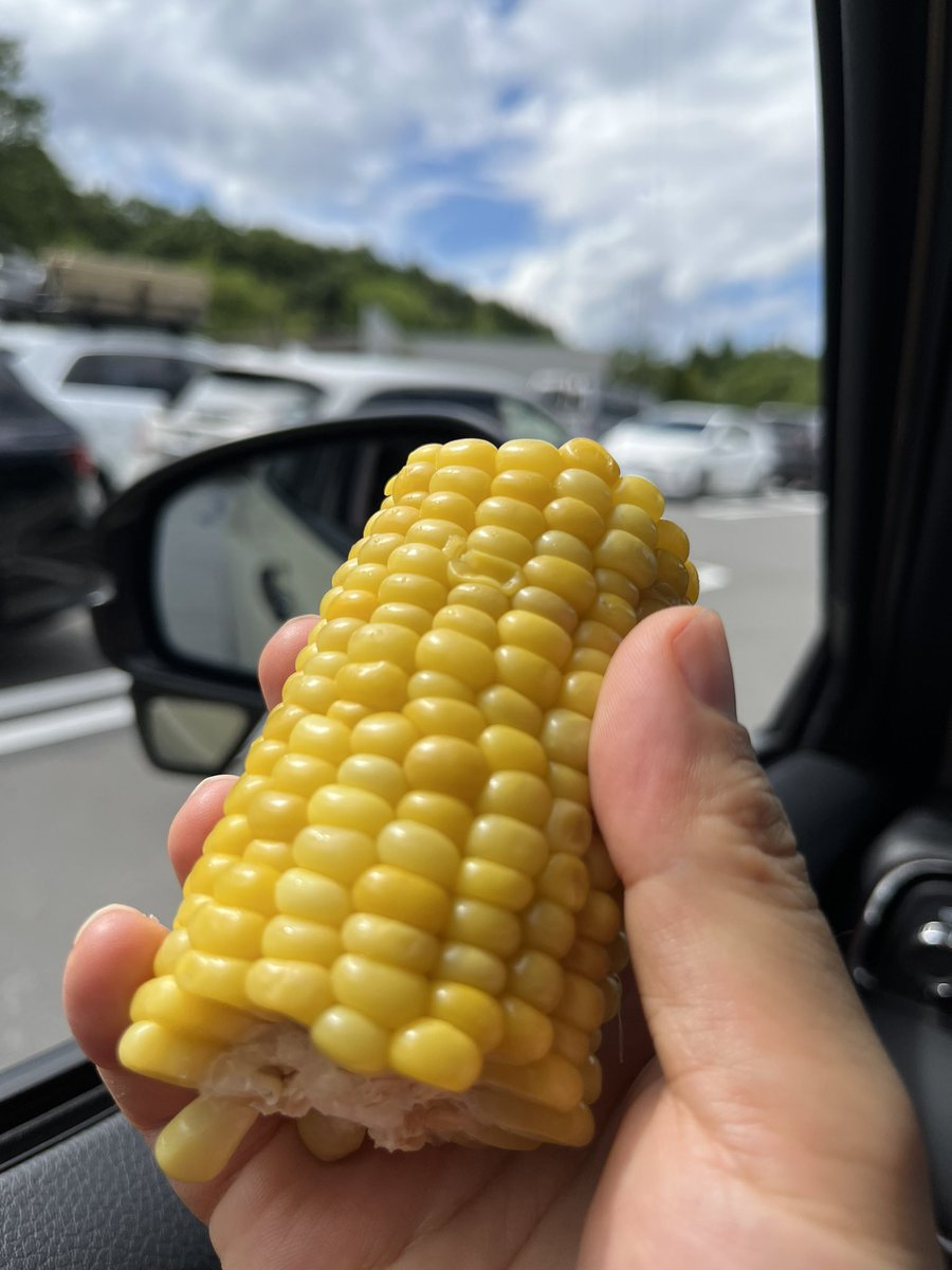 生とうもろこし旨い！