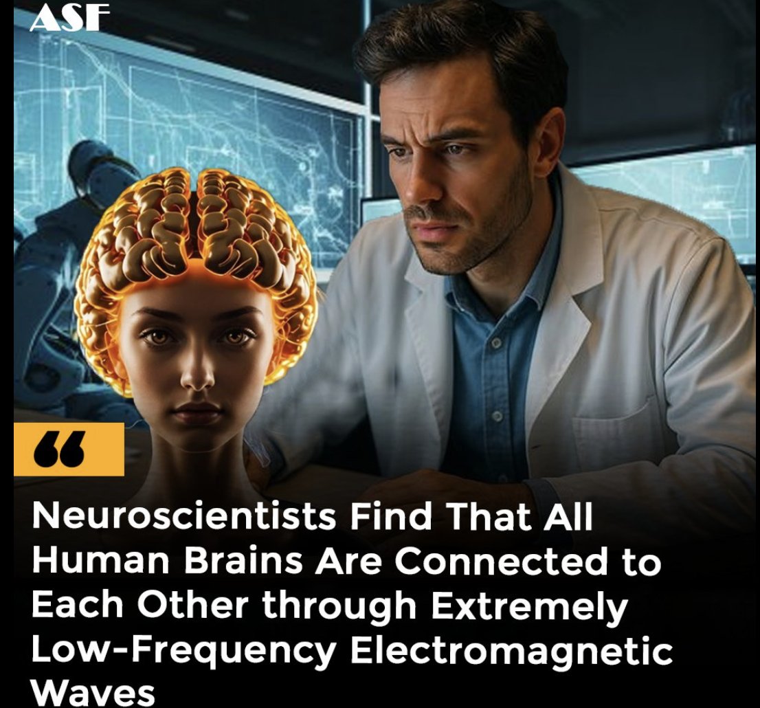Princeton researchers found human brains emit ultra-low-frequency electromagnetic waves that form a coherent global “neural network.” The Earth has the same low frequency pulse in the Schumann Resonance.  These endogenous  signals in the human brain can influence other brains up