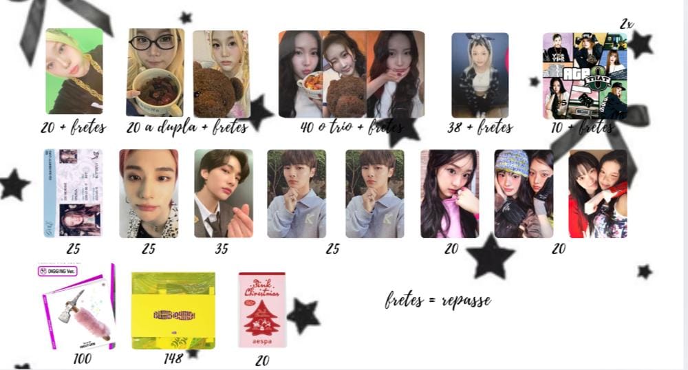 rvliesvt's tweet photo. °⋆ *CEG NACIONAL⋆｡
> youngposse, idle, aespa, yena e binders
⋆ valor + frete
⋆ pagamento imediato quando solicitado 
⋆ set garantido 
⋆ +infos no pv
> ⋆seller: @miashuhh
> ⋆possuo +80 fbs: @rvliesvt https://t.co/wzLBMRBfiu