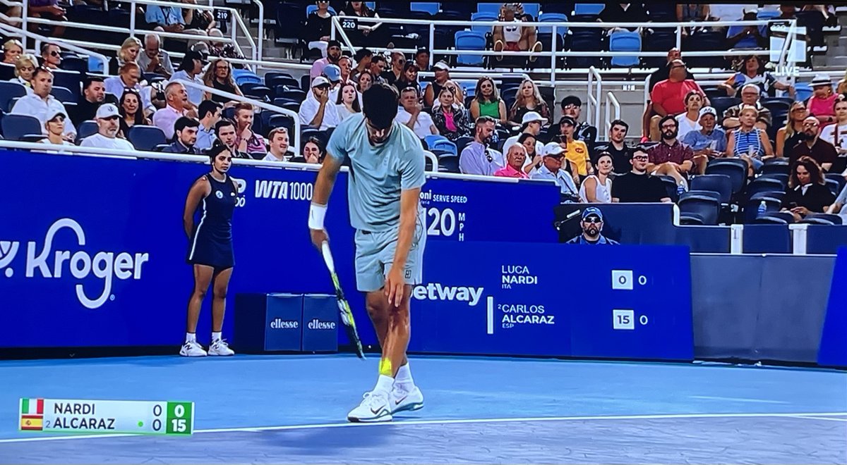 TCShowing's tweet image. No. With Elena Rybakina and Madison Keys in the early stages of a third set, Tennis Channel has switched over for the first point of Alcaraz/Nardi.