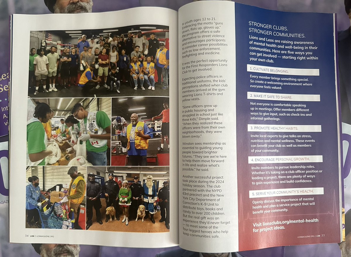 DimpleWillabus's tweet image. We are very grateful for the opportunity to be featured in the LION Magazine - Summer 2025 Edition. 

Link to the online edition: 
lionmagazine.org/wp-content/upl…

#firstresponders 
#LionsClub #LionsClubInternational