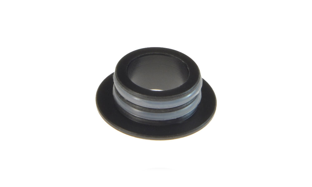 Back in stock, Armerah 810 to 510 Drip Tip Adaptor for ecig tanks, made from black vape friendly POM Delrin thermo-plastic, twin seals, top view. Just £2.99 each, fast shipping from UK stock, buy online here armerah.uk/810-to-510-dri…