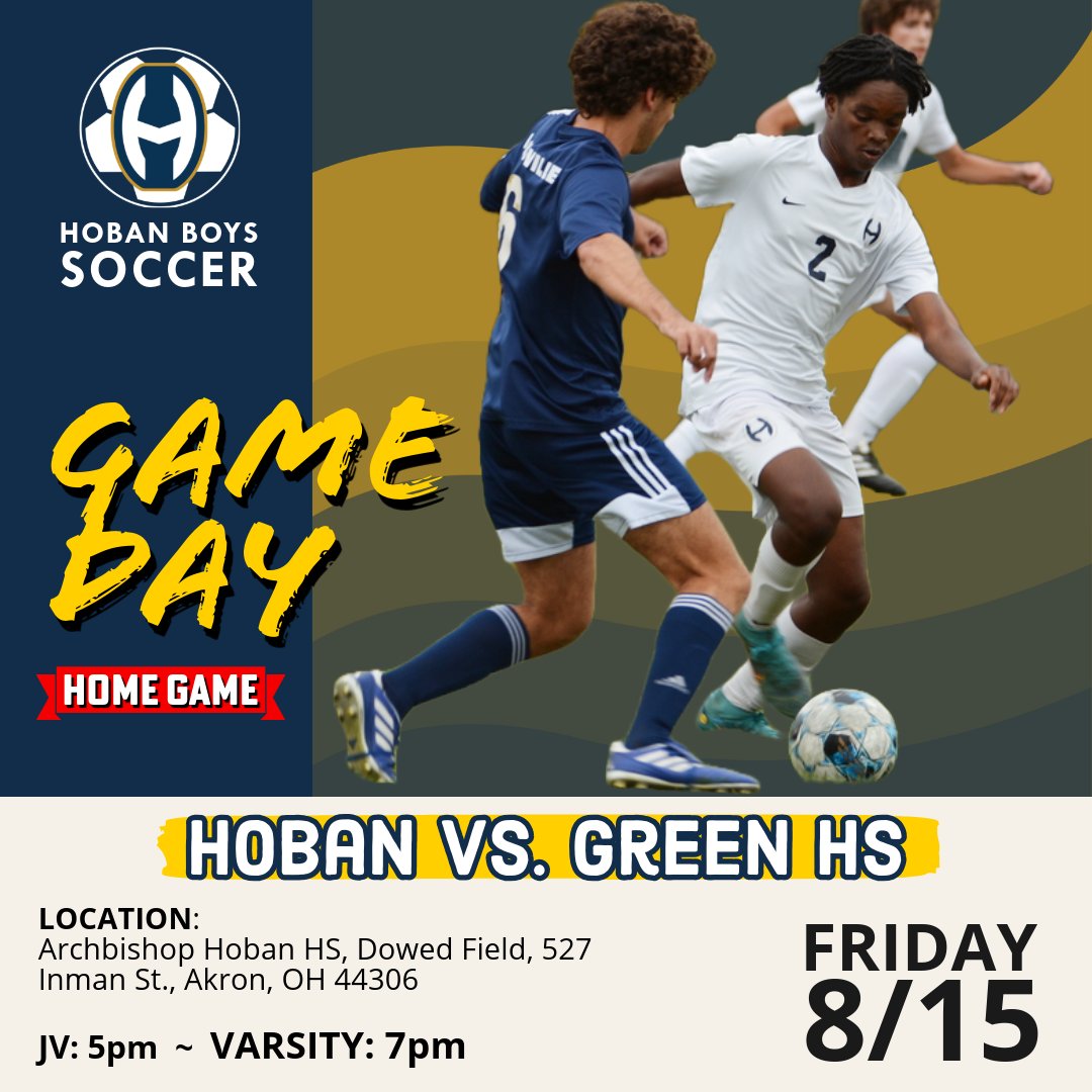 Hoban_Soccer's tweet photo. ⚽ The wait is over — our Hoban Knights hit the field for the first match of the season this Friday, August 15! 💪🔥 Come out and cheer loud as we kick off the year. #GoHobanGo⚔️ #HobanSoccer #GoKnights https://t.co/w7I6ETVEtF