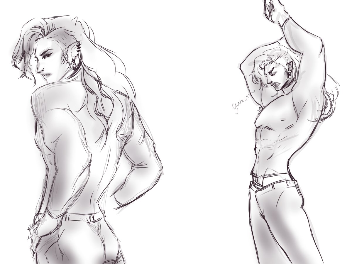 artofjpanda's tweet photo. Late night sketches/studies of my bb Eli uwu https://t.co/tlSMZqgpKa