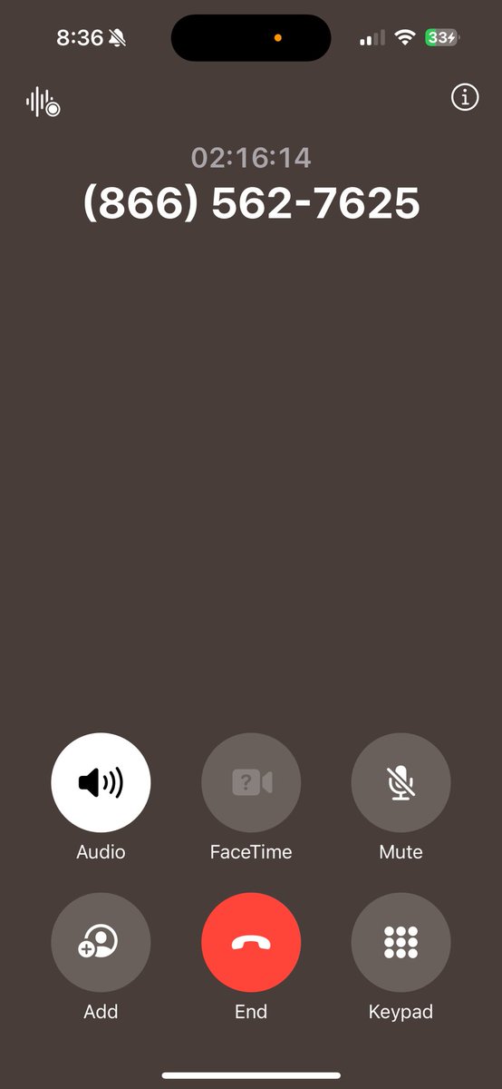 NiseyyD's tweet photo. On hold for 2+ hrs trying to get ahold of someone at @RoyalCaribbean to modify my booking!! Ridiculous https://t.co/W6Ib2qm6S4