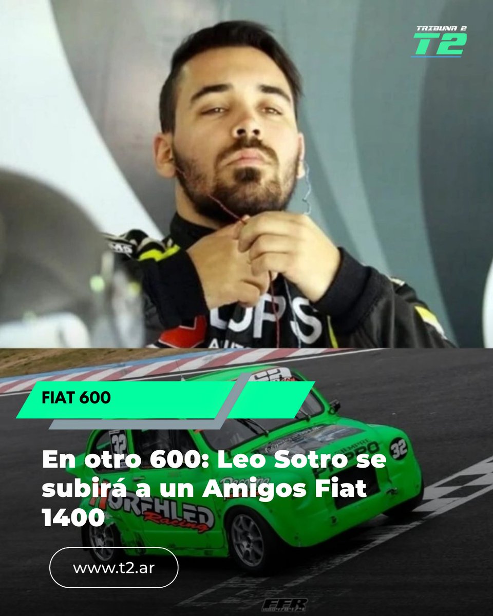 En otro 600: Leo Sotro se subirá a un Amigos Fiat 1400 t2.ar/en-otro-600-le…