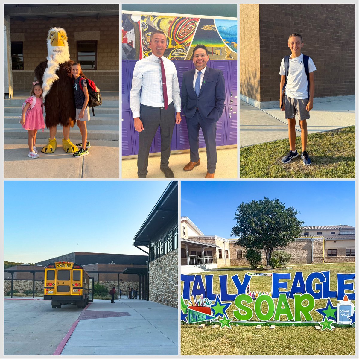 DrBrentRingo's tweet photo. 1st day of the 2025-26 school year in the books. The future is 🌟 bright in @kerrvilleisd #KISDisHOMEtoME #KISDinspires https://t.co/0dHDLdzuod