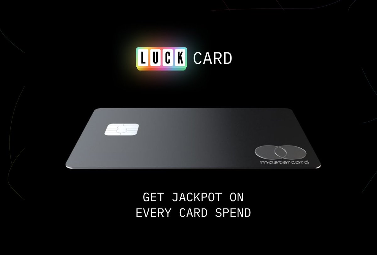Luckdotfun's tweet image. INTRODUCING LUCK CARD

1/ 🚀 Introducing the LUCK Crypto Card — the first card that turns every purchase into a chance to win a daily JACKPOT. 💰✨

Spend like normal. Win like crazy.