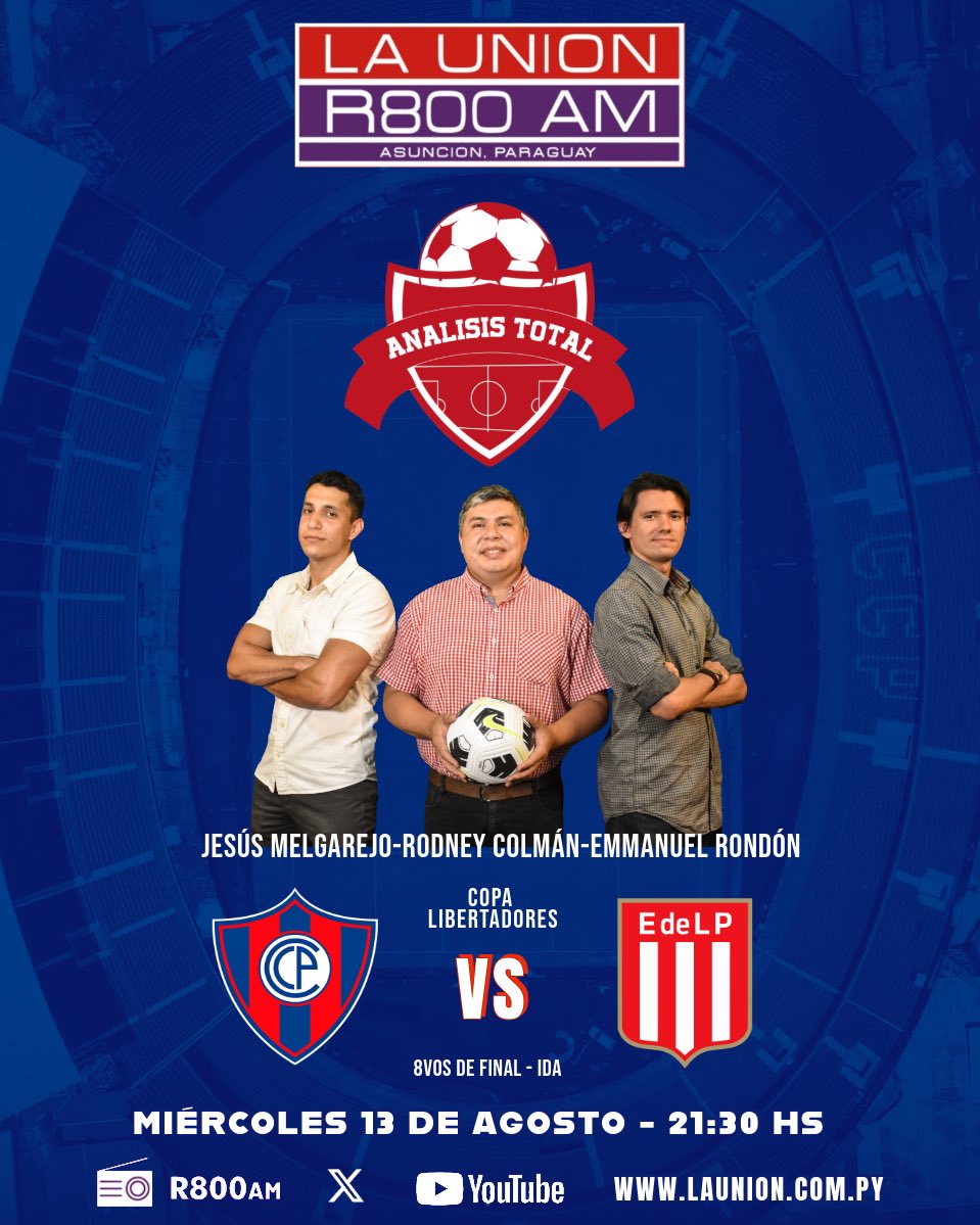 Dura derrota de Cerro Porteño ante Estudiantes de la Plata. 

En un partido trabado y de poco brillo, el 0-0 era el resultado que mejor le calzaba al marcador. 

Pero un error costó muy caro. Analizaremos todos los detalles en breve, por <a href="/Launionam/">La Union AM</a>. Estén atentos.