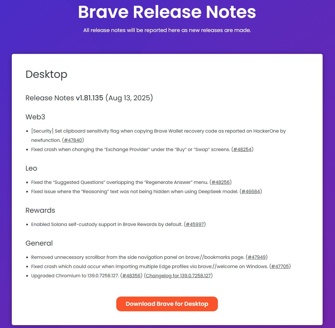 Markets up and <a href="/brave/">Brave</a> is rolling out self custody rewards to their 94M users right on Solana.

You are not bullish enough!
<a href="/solana/">Solana</a> <a href="/aeyakovenko/">toly 🇺🇸</a>