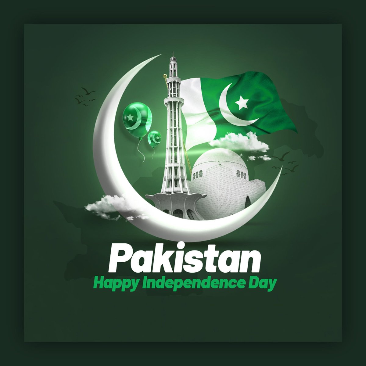 Happy Independence Day
With faith, discipline and selfless devotion to duty, there is nothing worthwhile that you cannot achieve.  
Muhammad Ali Jinnah