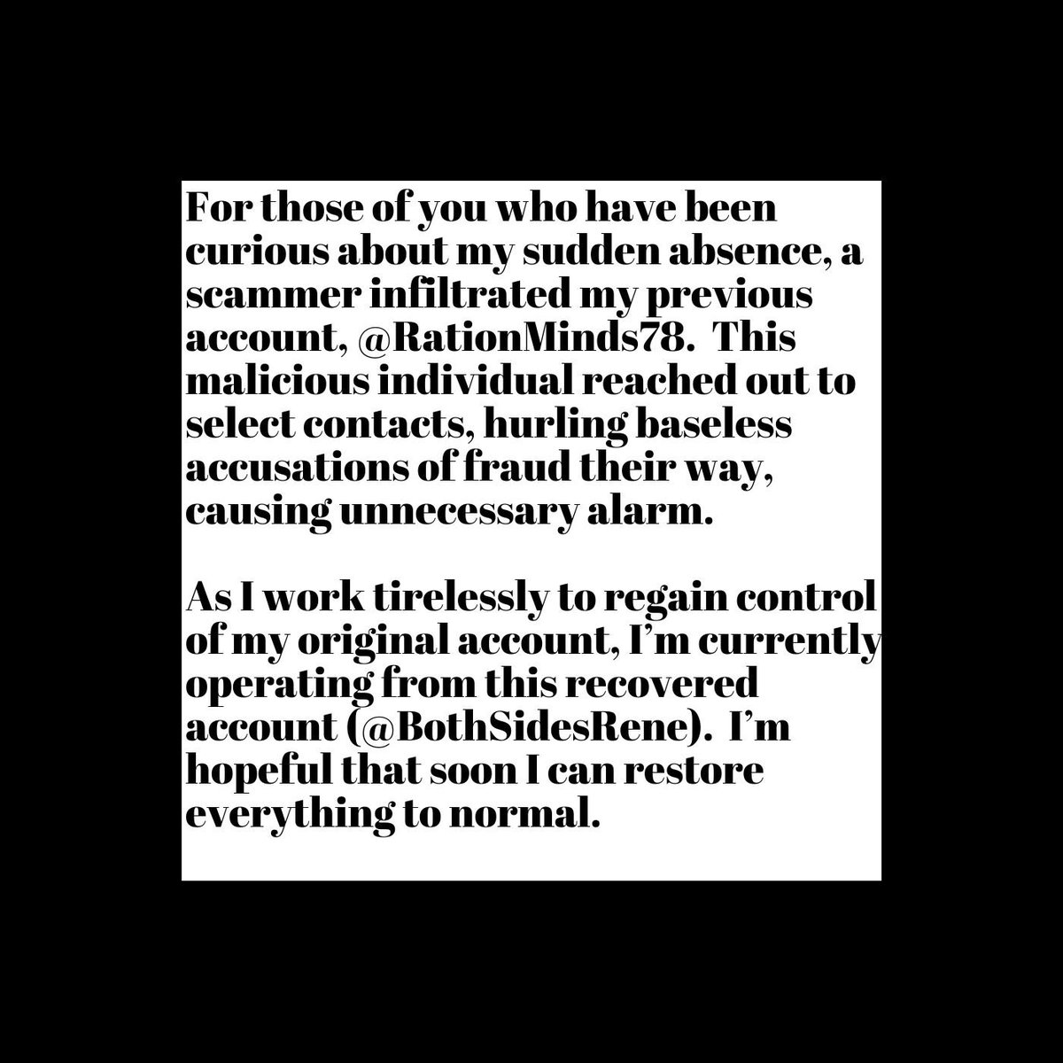 both sides of the story with René Welsh tweet media