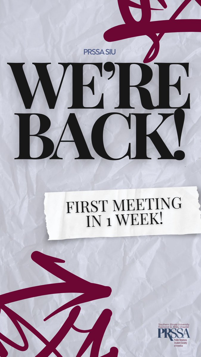 We’re so back—our first meeting is in one week! We can’t wait to see all your new faces. Will you be there?